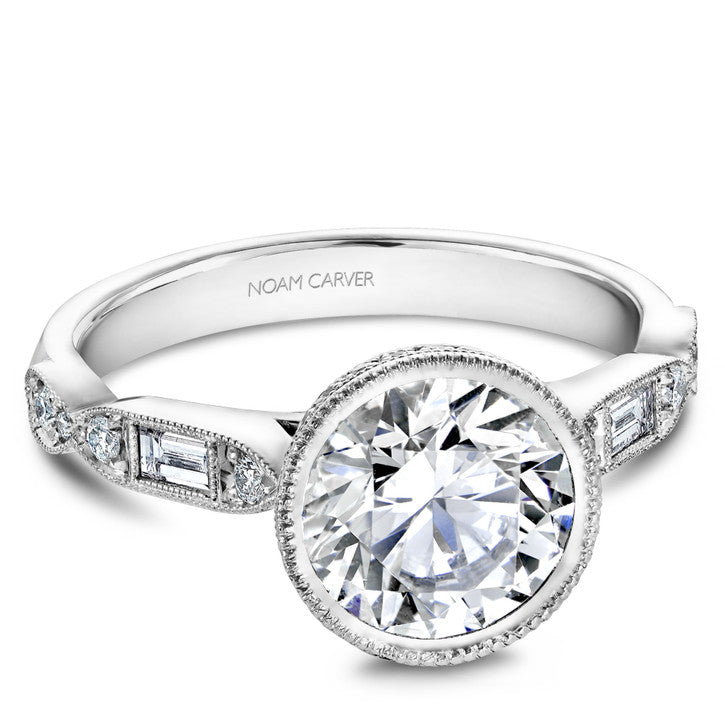 Noam Carver Vintage Diamond Engagement Ring (B355-01W)