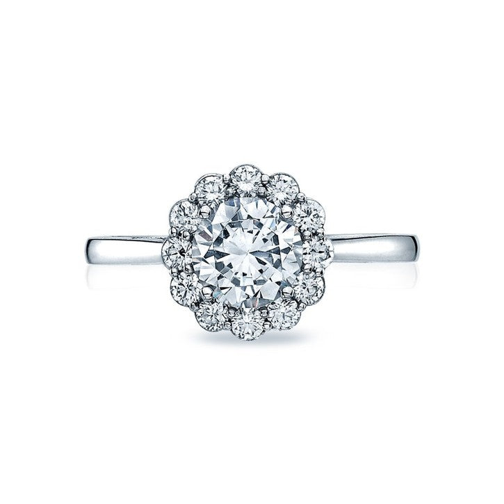 Tacori Full Bloom Platinum Diamond Engagement Ring