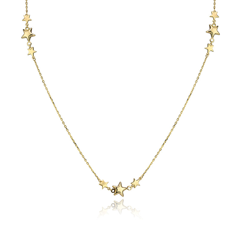 10k Yellow Gold Shooting Star Necklace
